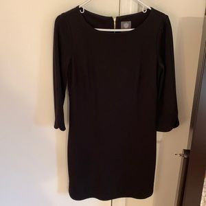Vince Camuto 3/4 sleeve, little black dress.